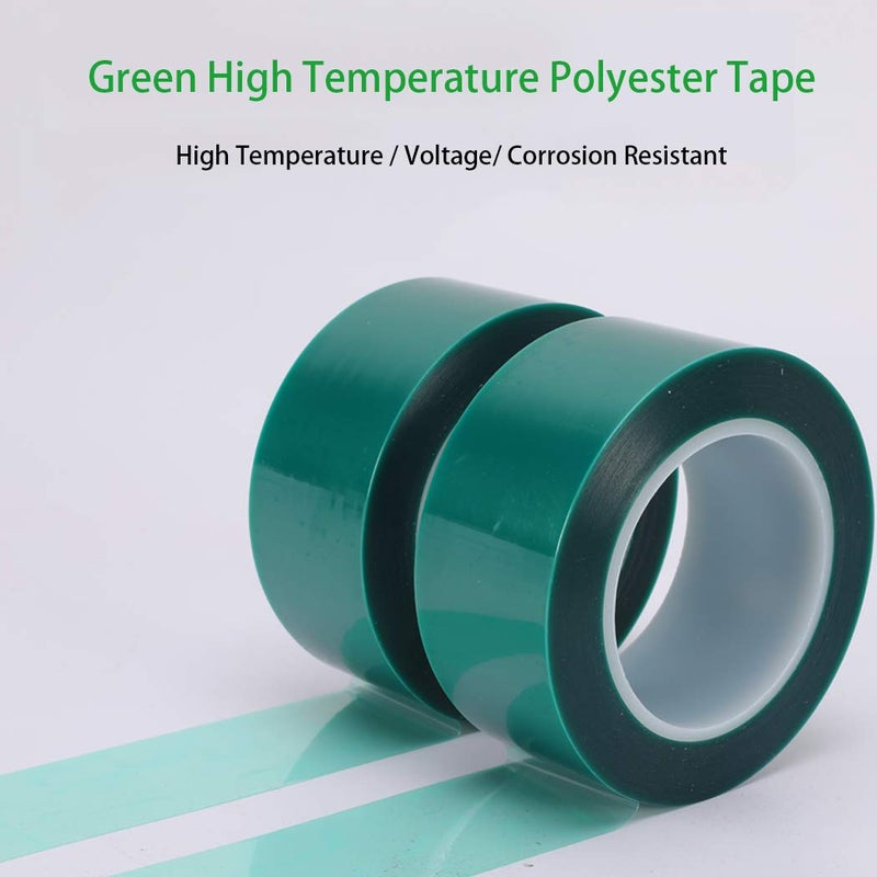APT Advanced Polymer Tape APT,2 Mil Polyester Tape with Silicone Adhesive, PET Tape, high Temperature, 3.5 mil Thickness, Powder Coating, E-Coating (1, 1" x 72Yds) - Image 3